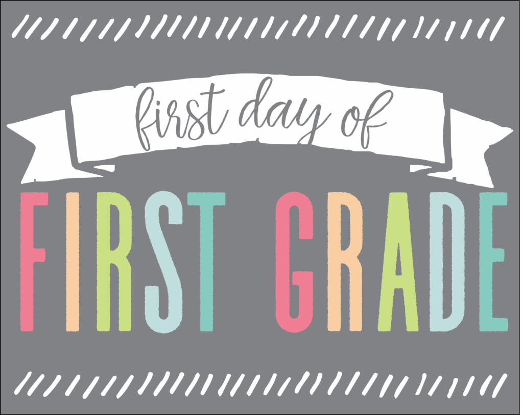 Freebie First Day Of School Signs Jumping Jax Designs