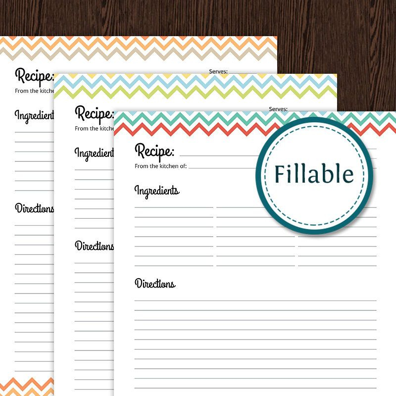 Full Page Recipe Template For Word Check More At Https Nationalgriefawarenessday 16
