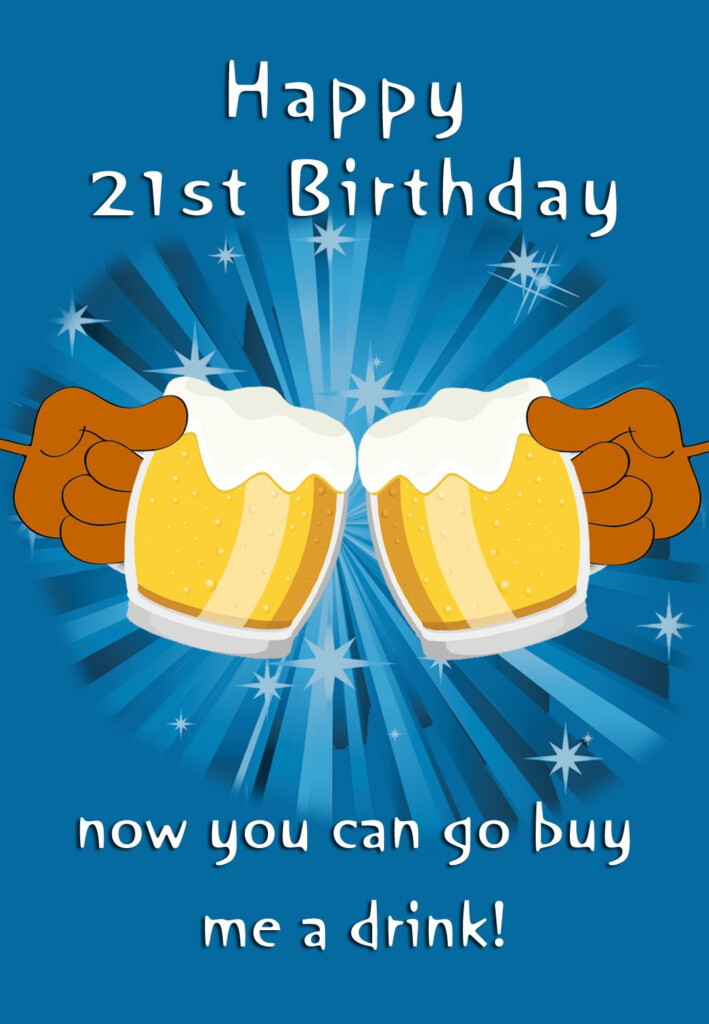 Funny 21st Birthday Cards Printable Printable Templates Free
