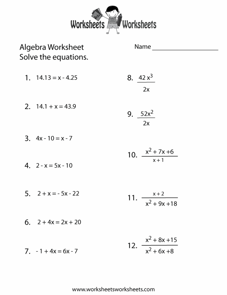 Ged Math Practice Worksheets