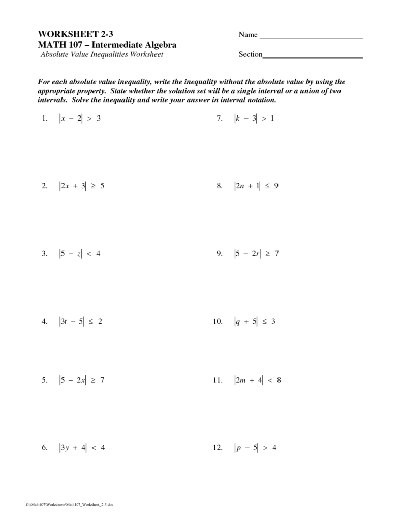 Ged Math Practice Worksheets