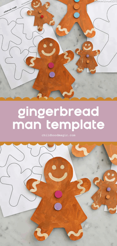 Gingerbread Man Template Free Printable Childhood Magic Gingerbread Man Template