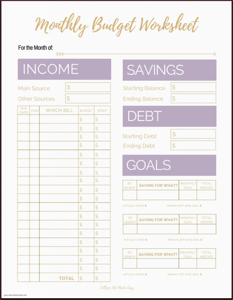 Goals Printable Worksheet Printable Budget Worksheet Budget Planner Template Budgeting