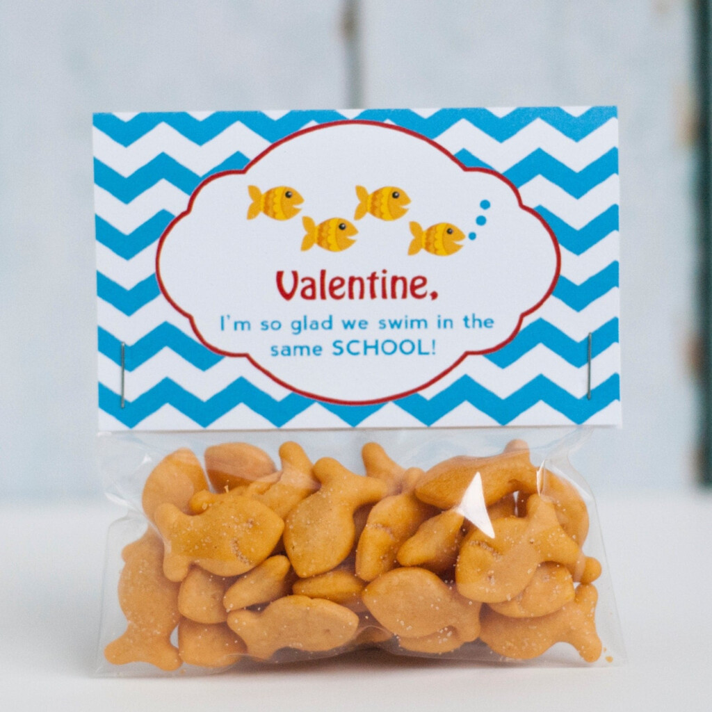 Goldfish Valentines Printable