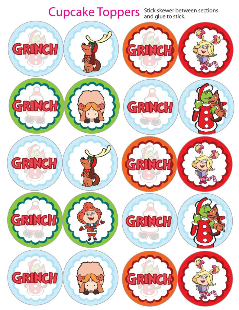 Grinch Birthday Cake Topper