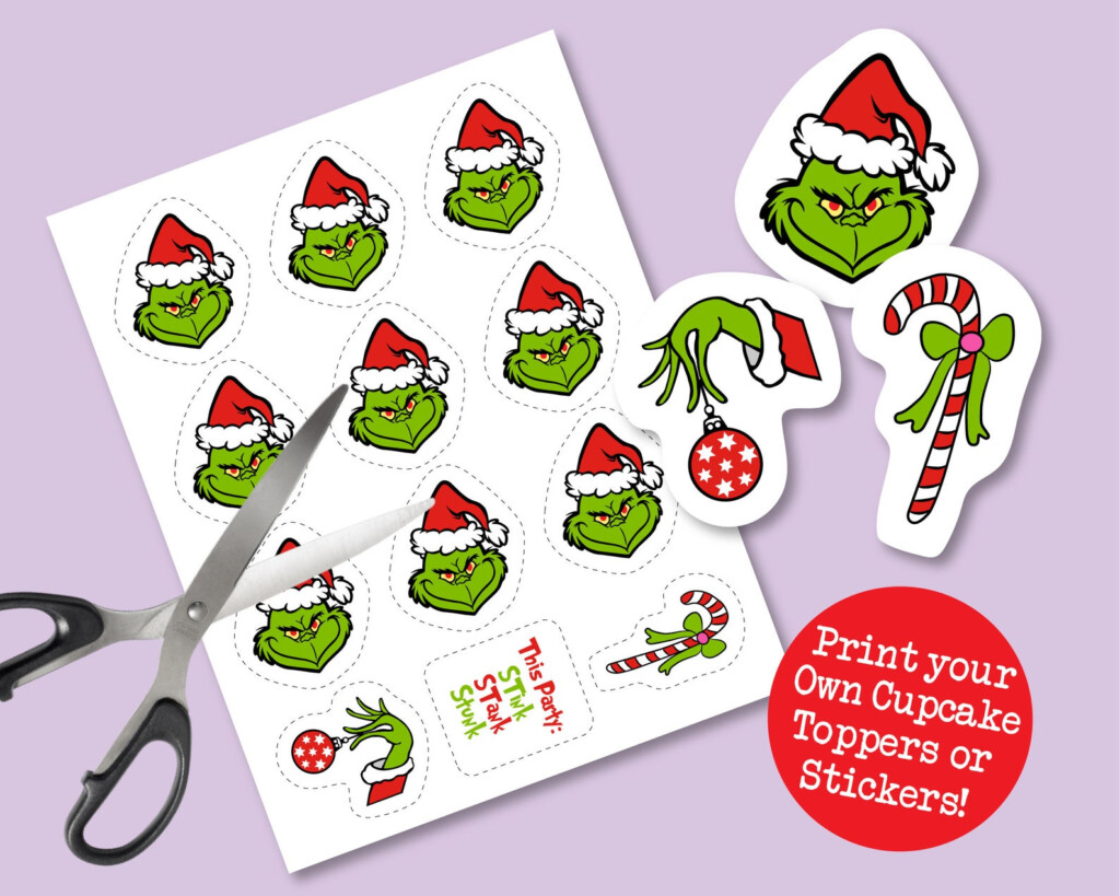 Grinch Cake Topper Printable Prntbl Concejomunicipaldechinu Gov Co