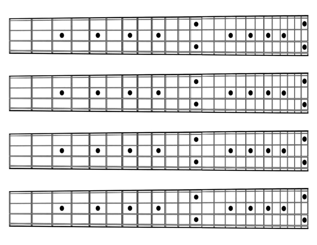 Guitar Fretboard Printable