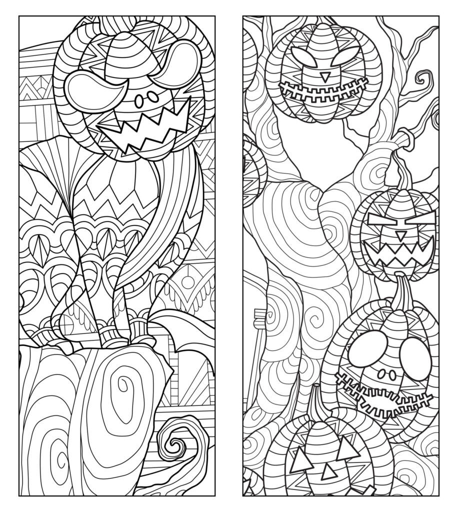 Halloween Bookmarks To Color 15 Free PDF Printables Printablee