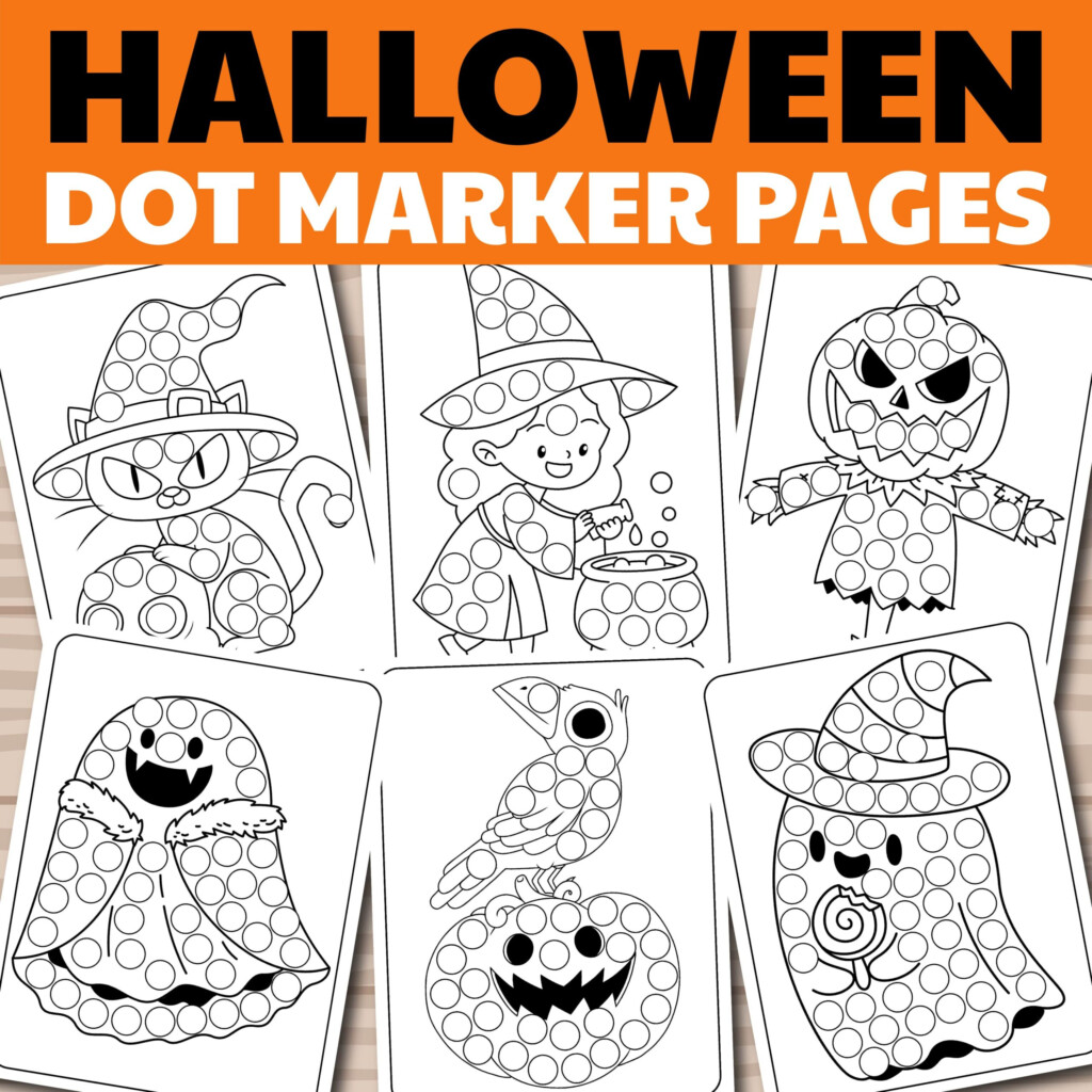Halloween Dot Marker Printable Dot Markers Activity Dot Marker Coloring Pages Made By Teachers