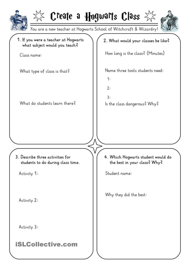 Harry Potter Activity Sheets Free Printable
