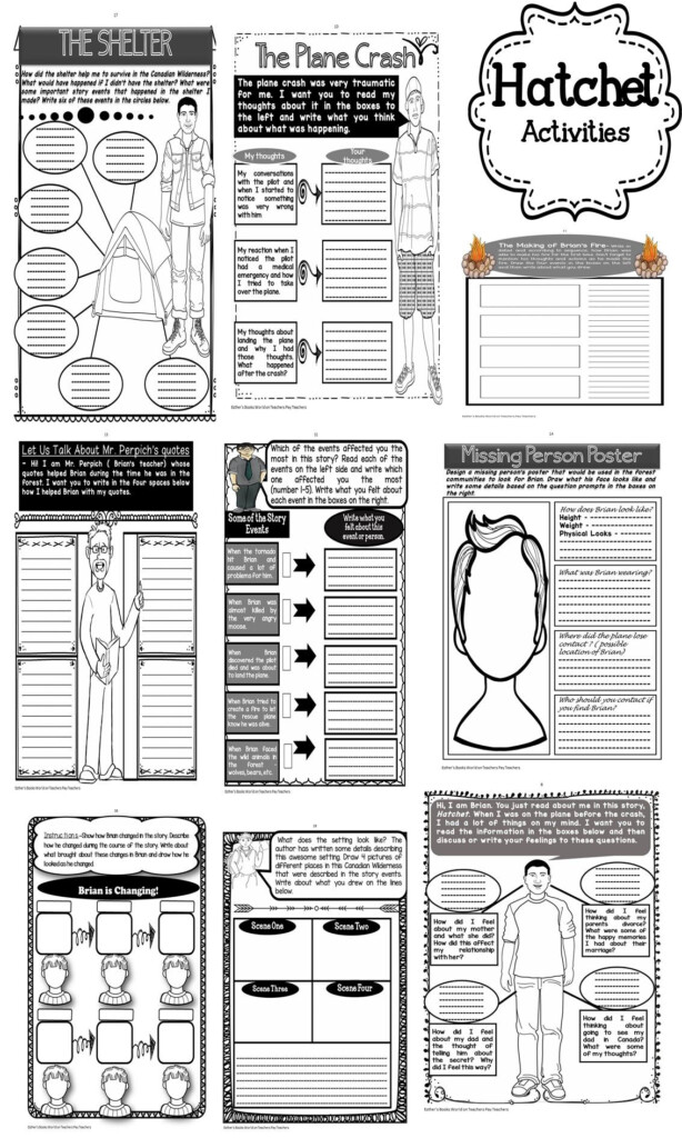 Hatchet Worksheet Printable