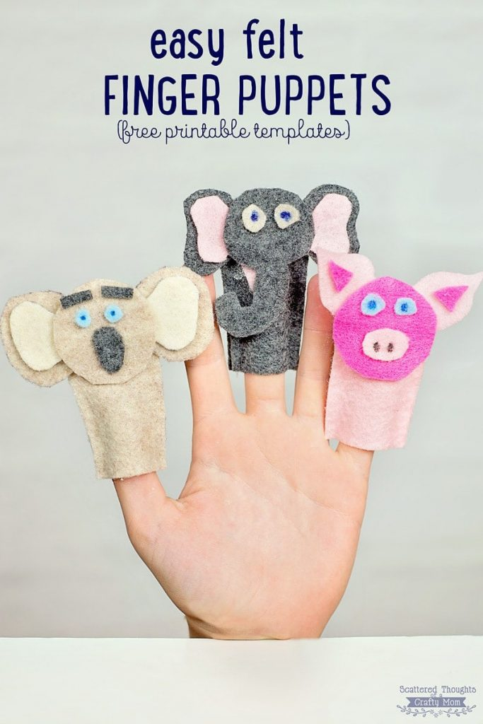 How To Make Felt Finger Puppets Crafts For Kids Scattered Free 