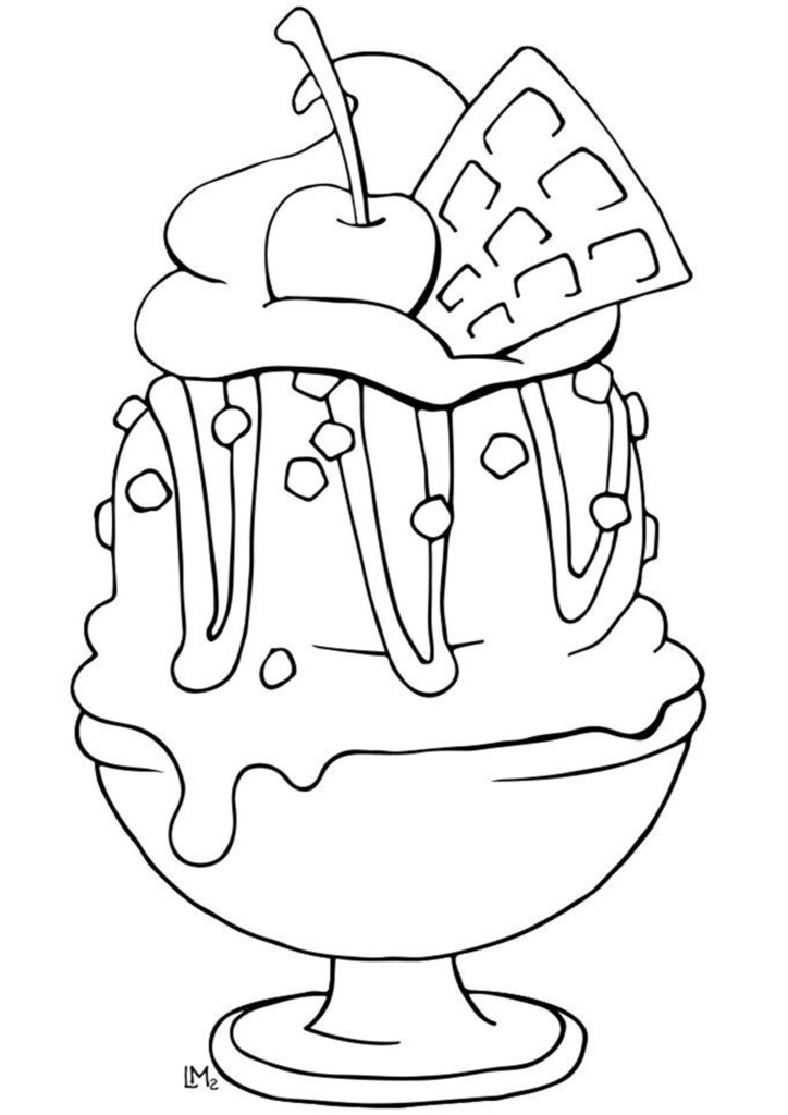 Ice Cream Coloring Pages Pdf Abdul Slagle
