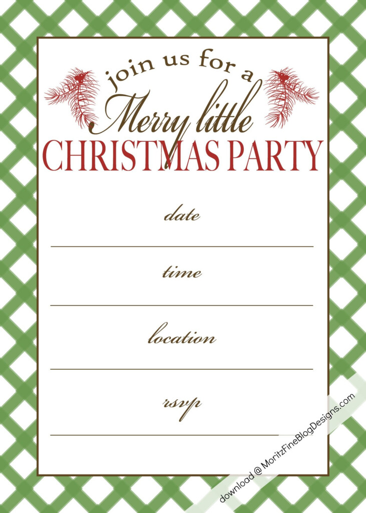 Invite Your Friends Family To Your Party With This Free Christmas Party Printable Invitation