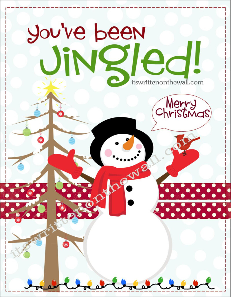 It S Written On The Wall Christmas You Ve Been Jingled Cute Way To Package Treats For