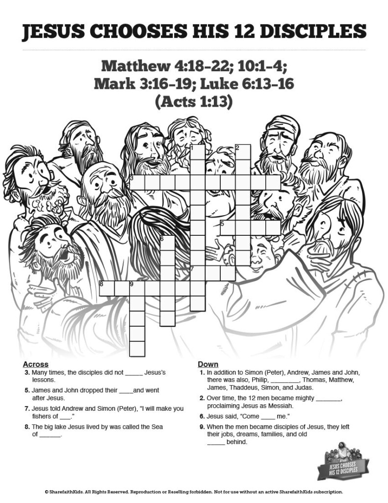 Jesus 12 Disciples Printables