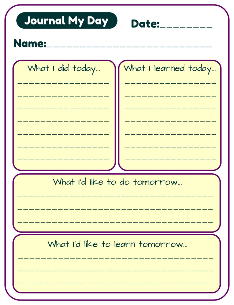 Journal Printable Pages