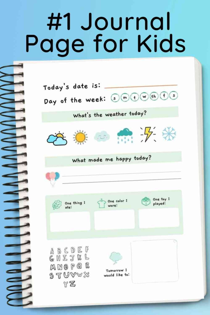 Journaling For Kids Home Time Activities