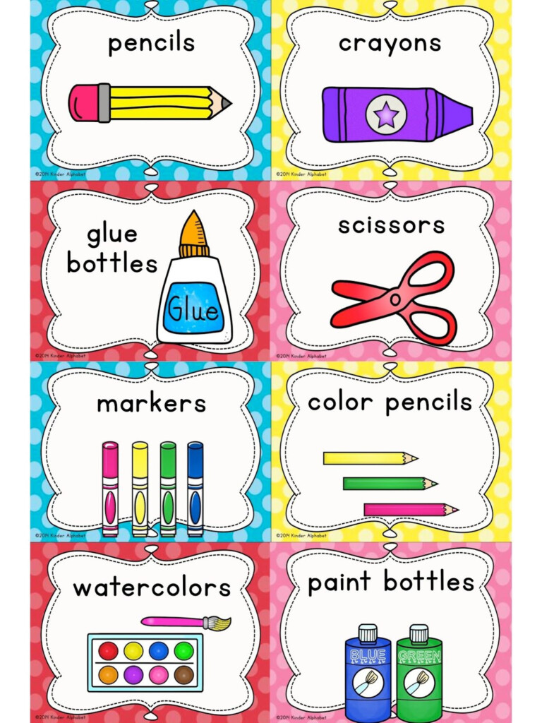 Kinder Alphabet CVCC Clip Art And Word Work Freebies Classroom Labels Classroom Labels