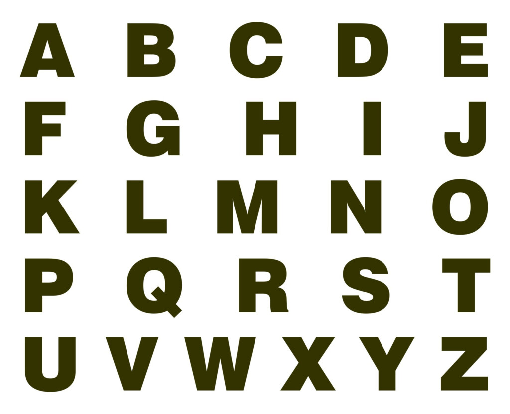 Large Block Letter Stencils R 6 Free PDF Printables Printablee