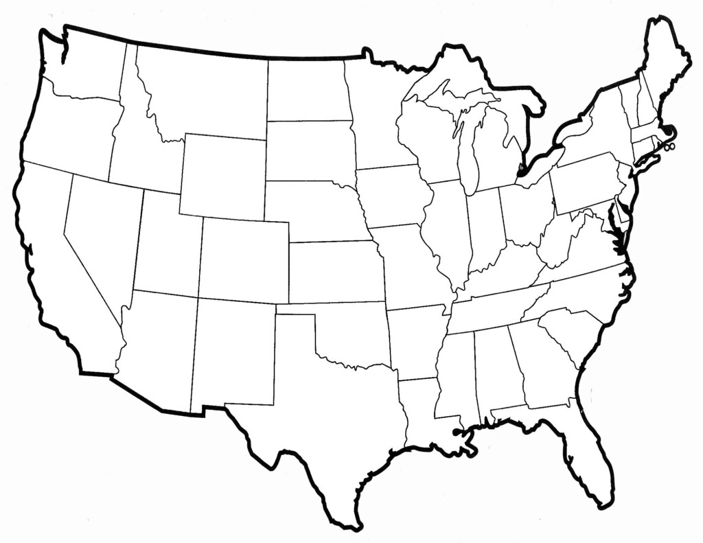 Large Printable Blank US Map Printable Maps Online