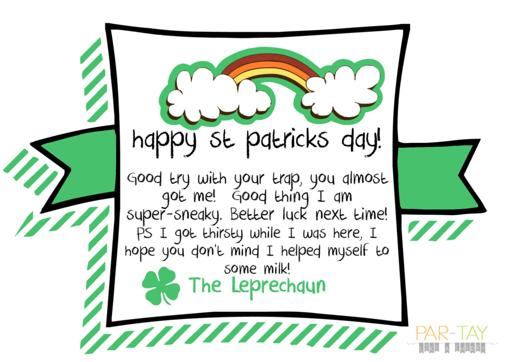 Last Minute St Patrick S Day Idea Party Like A Cherry