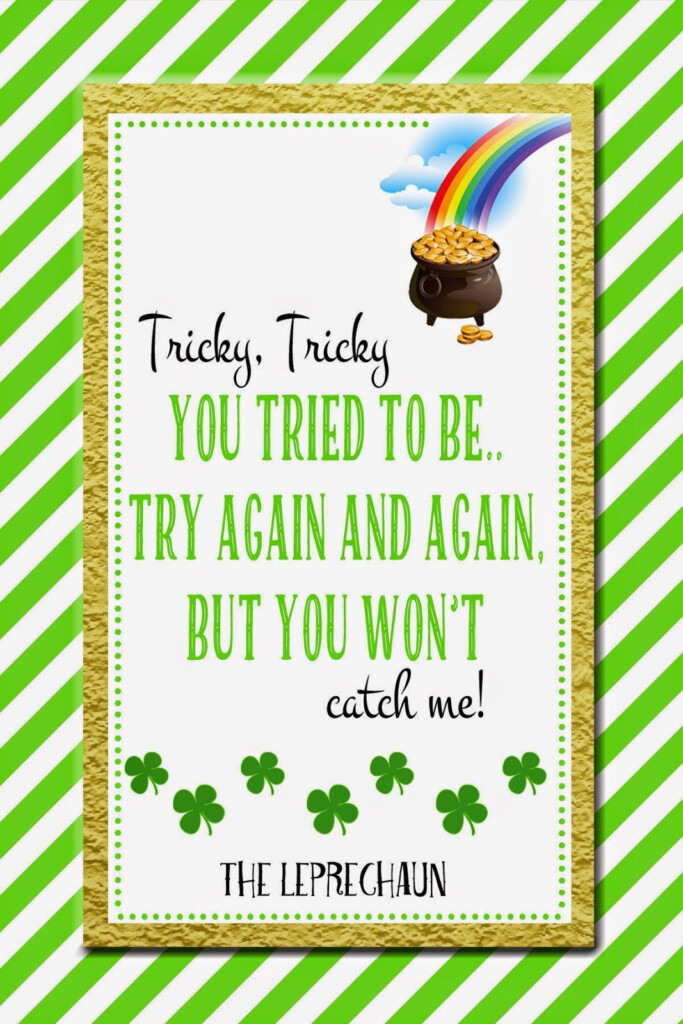 Leprechaun Letter To Child Printable Free