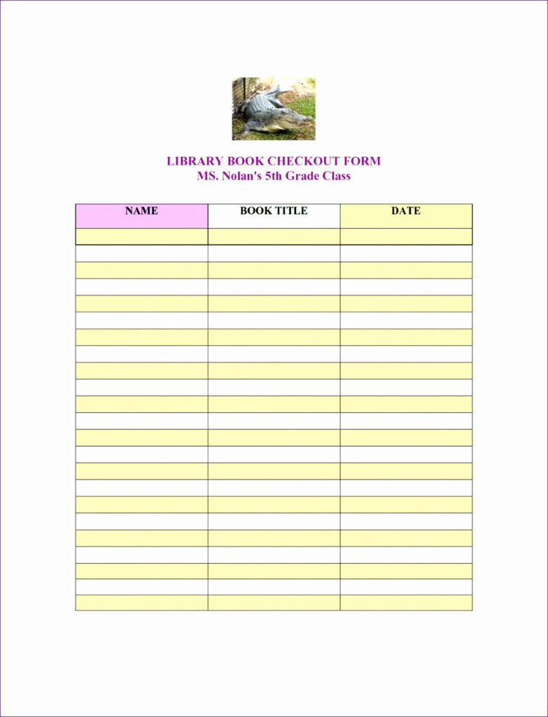 Library Checkout Card Template Fresh Library Book Checkout Sheet Haojc Ideas Best S Card