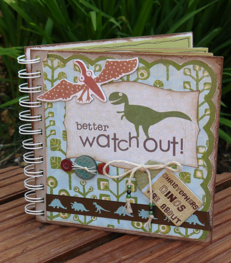 Life Love And Scrap Dinosaur Mini Book