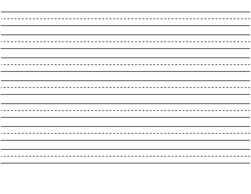Lined Writing Paper For Kindergarten Lined Paper Printable