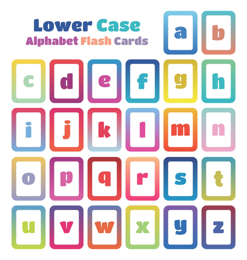 Lower Case Alphabet Flash Cards 10 Free PDF Printables Printablee