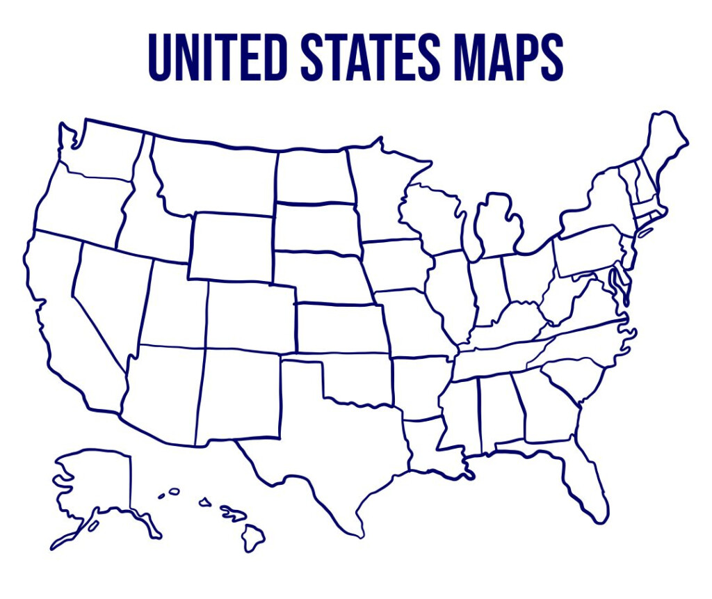 Map Of United States 15 Free PDF Printables Printablee