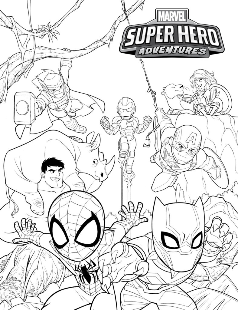 Marvel Printable Coloring Pages
