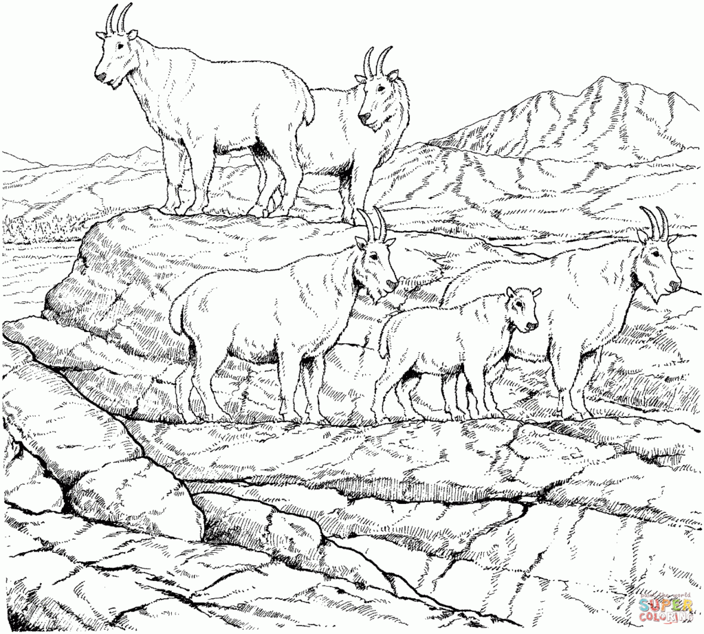 Mountain Coloring Pages To Download And Print For Free