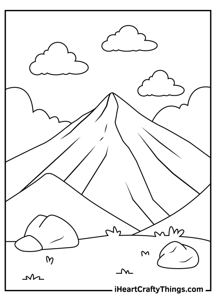 Mountains Coloring Pages Updated 2021 
