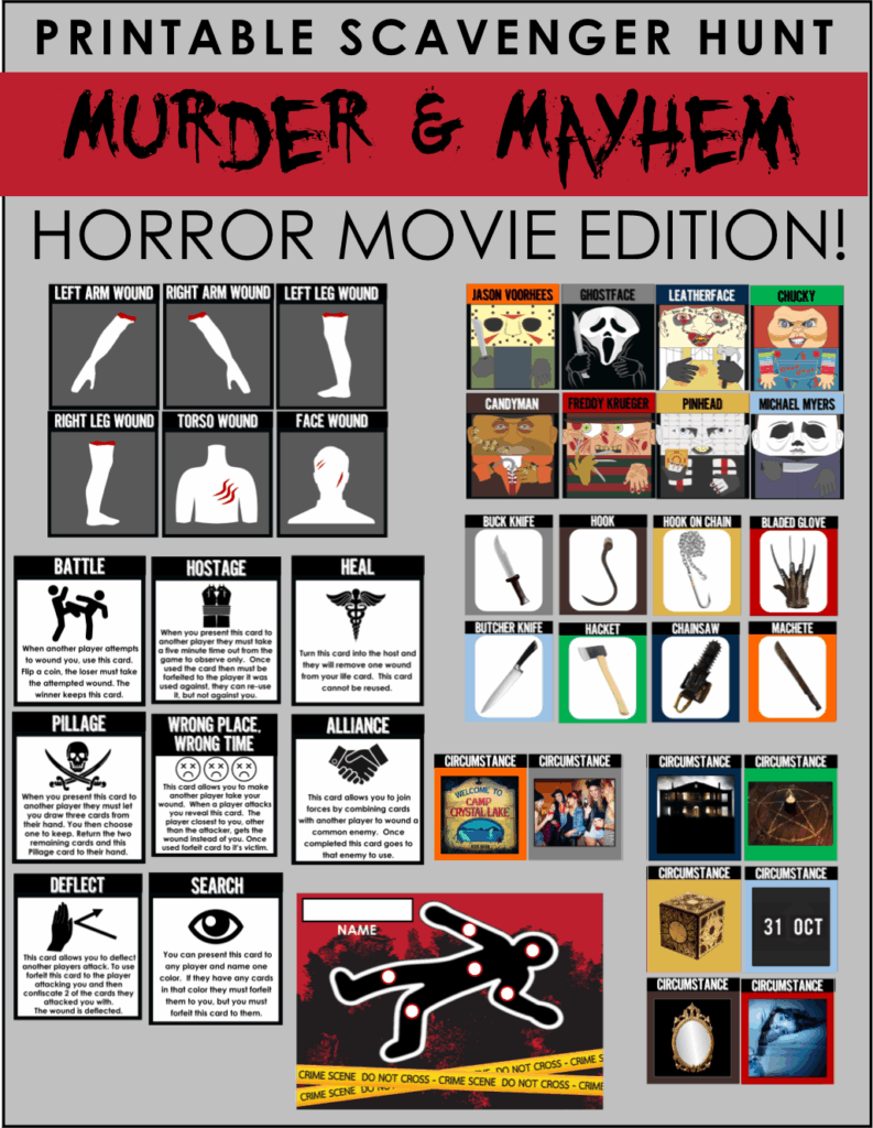 Murder Mystery Game Printable