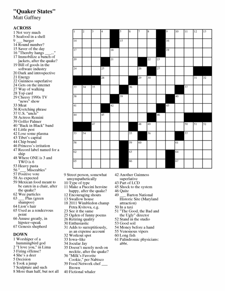 New York Times Sunday Crossword Printable Rtrs Online La Times Free Printable Crosswords