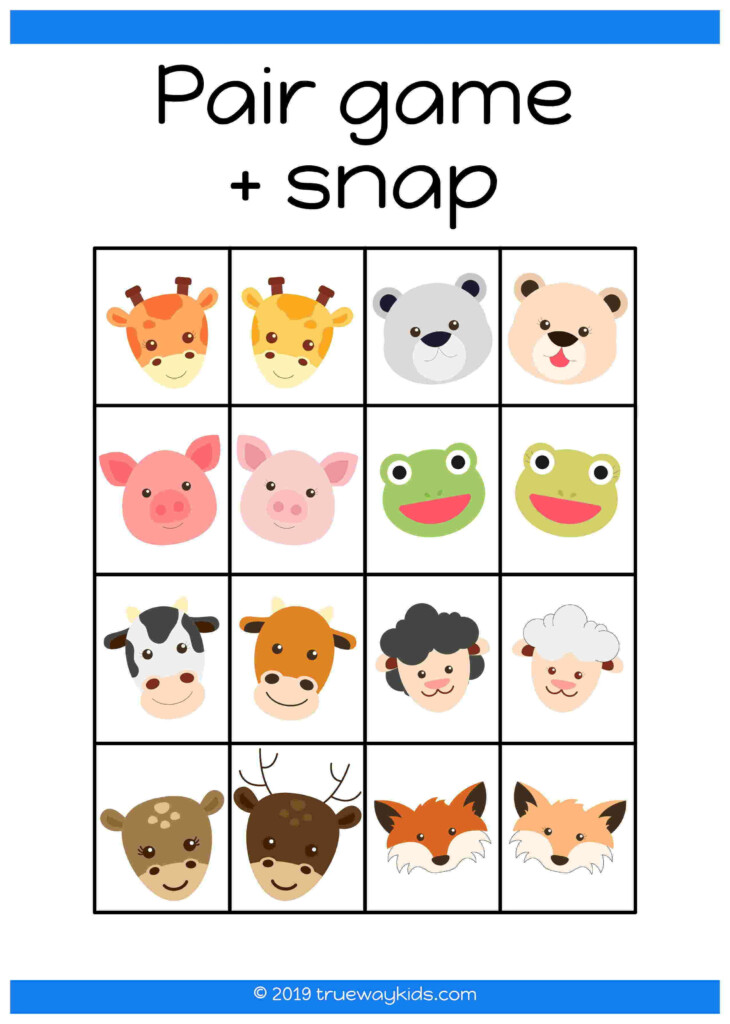 Noah S Ark Preschool Game Match Two Of Each Animal Is This Memory Game Noahs Ark Craft