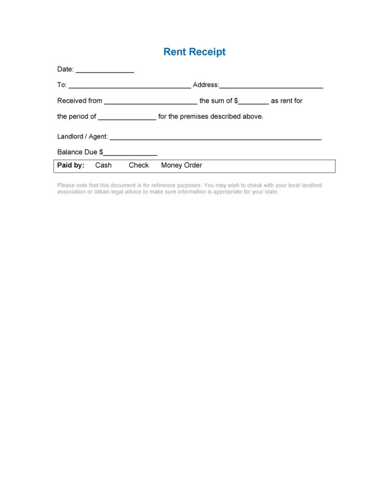 Pdf Rent Receipt Template Ontario Receipt Template Free Download