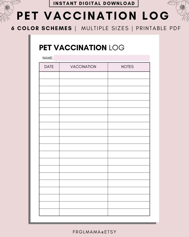 Pet Vaccination Records PDF Fillable And Hand Write Ubicaciondepersonas Cdmx Gob Mx
