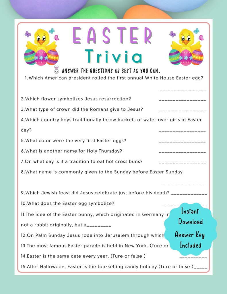 Pin On Fun Printable Easter Games