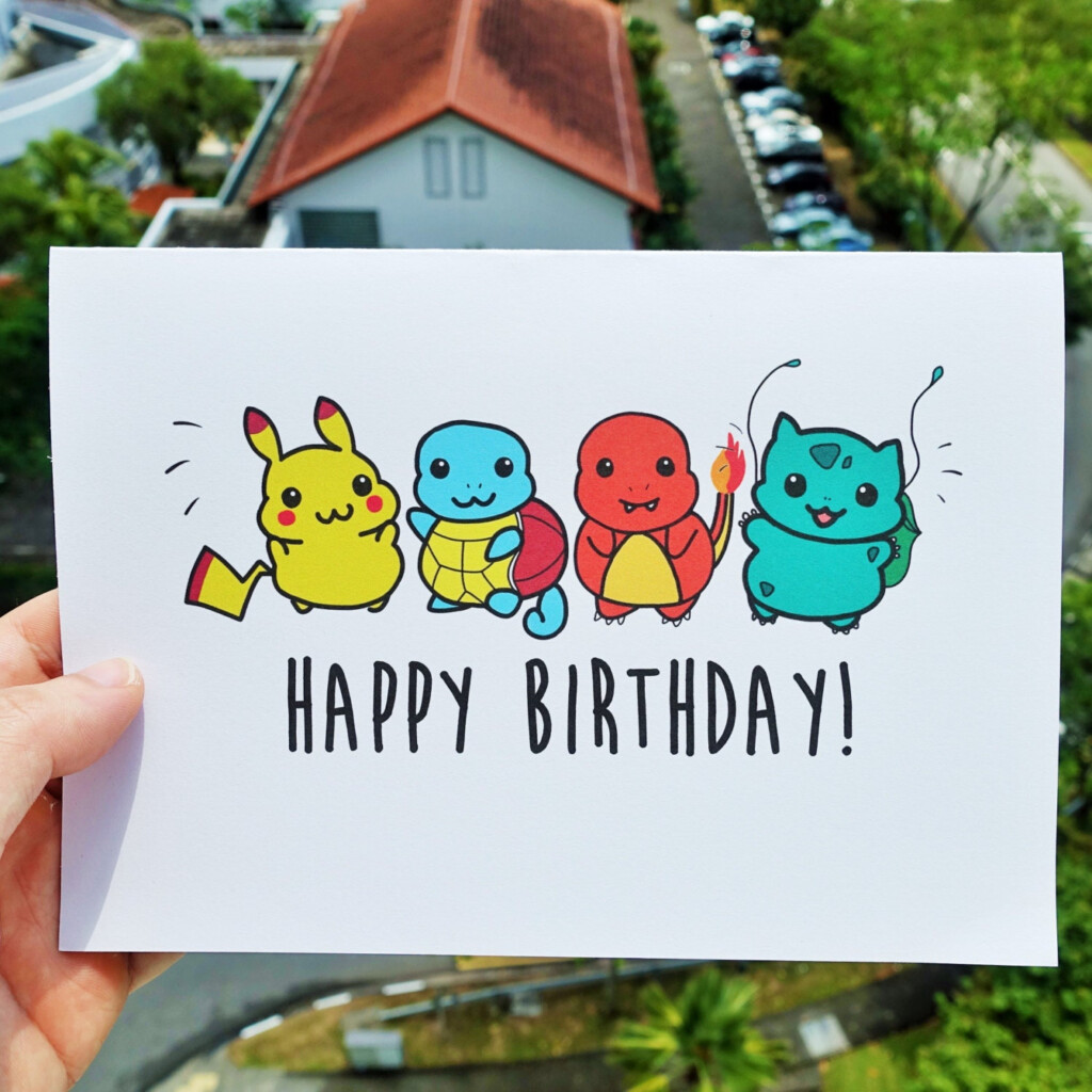 Pokemon Birthday Card Free Printable Printable Birthday Cards Pikachu Printable Birthday Cards