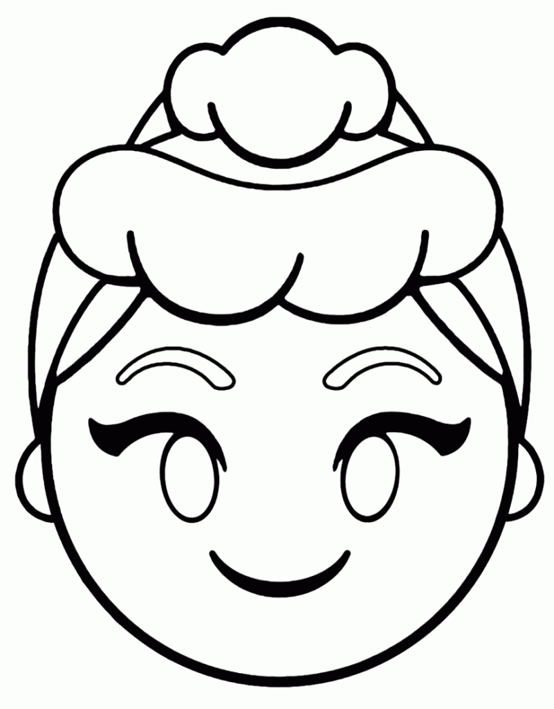 Princess Emoji Coloring Page Free Printable Coloring Pages For Kids