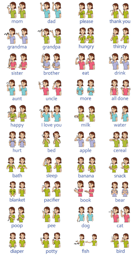 Printable Asl Colors Printable Templates