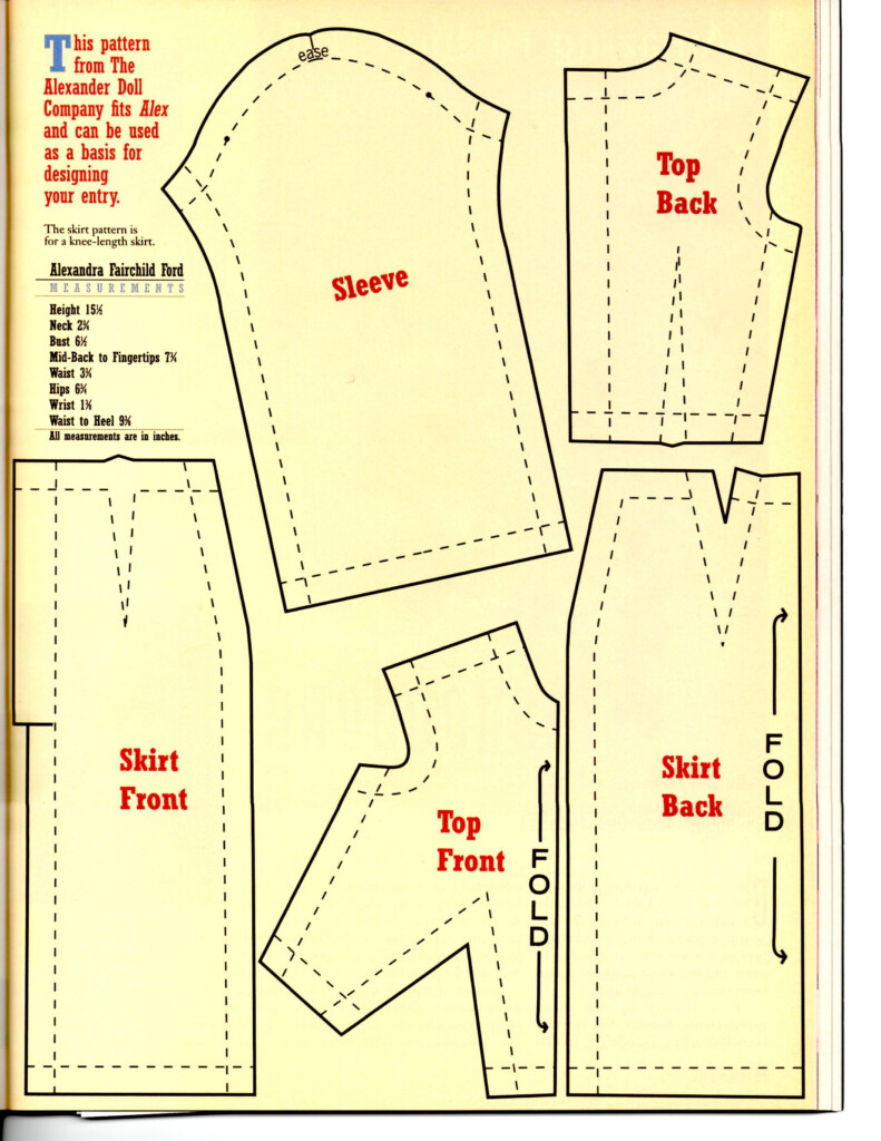 Printable Barbie Patterns Free Free Templates Printable