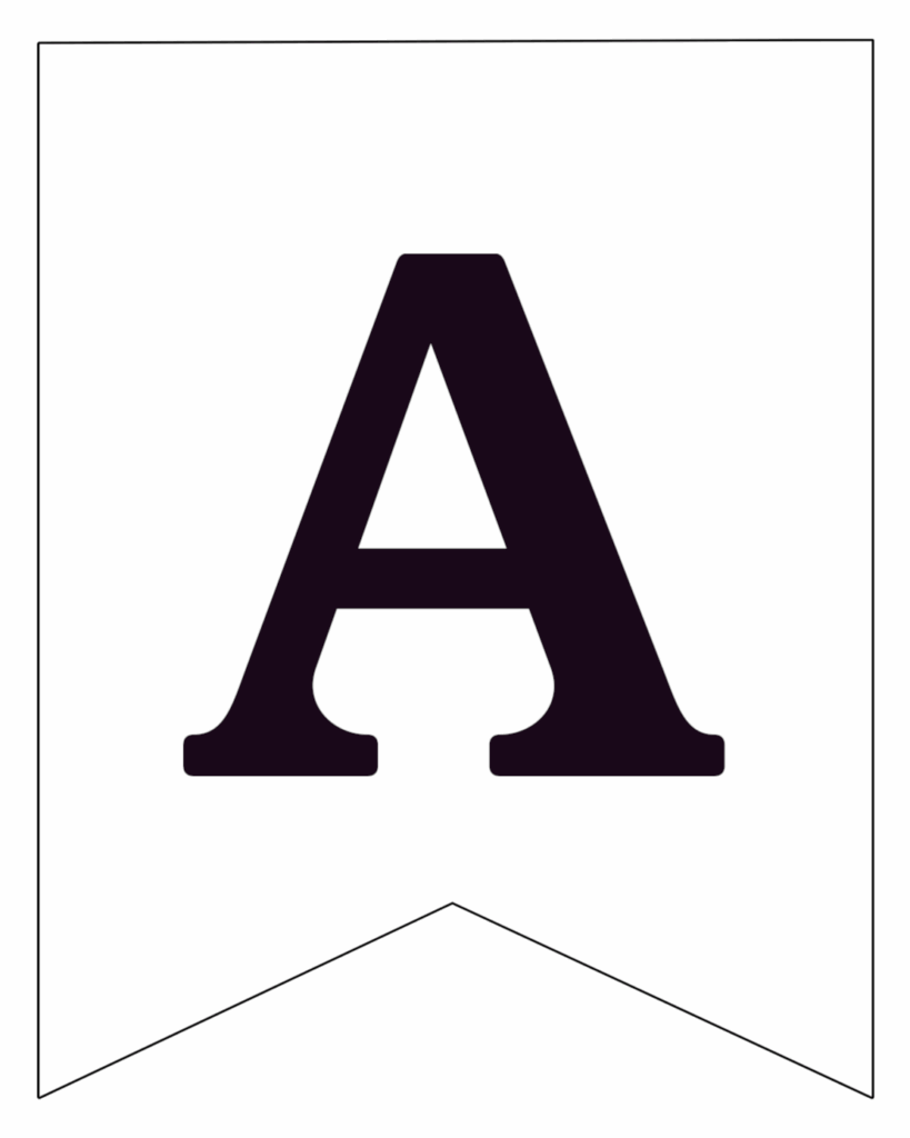 Printable Black Letters