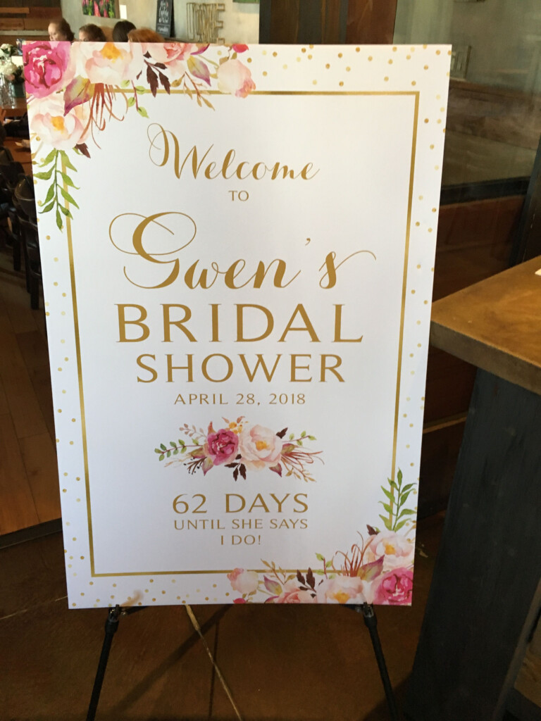 Printable Bridal Shower Signs