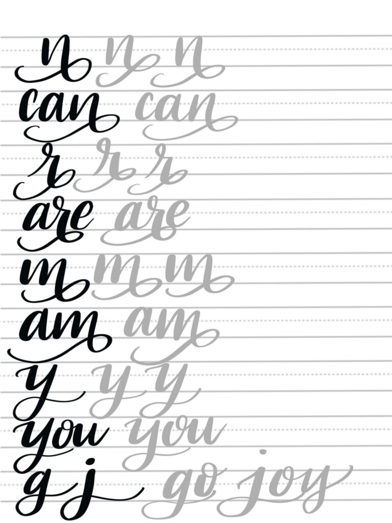 Printable Calligraphy Paper Printable Blank World
