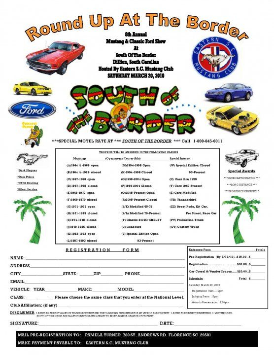 Printable Car Show Judging Sheet