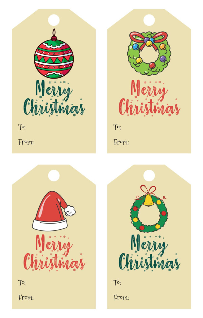 Printable Christmas Tags Template